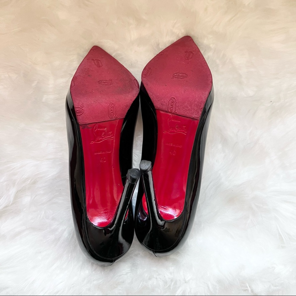 CHRISTIAN LOUBOUTIN Pigalle Plato Patent Leather Heels - Picture 6 of 7
